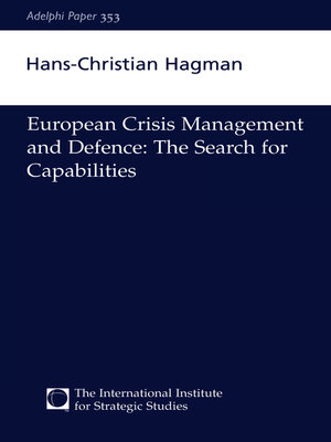 cover image of European Crisis Management and Defence